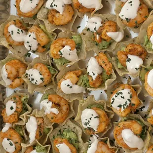 Shrimp taco bites