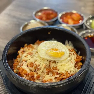 32. Kimchi and Cheese Dol Sot