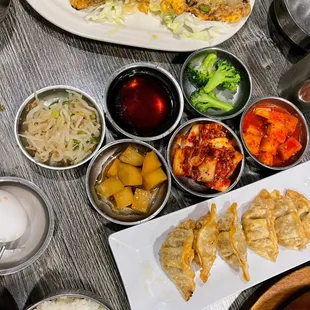 Meat Jun, Banchan, &amp; Potstickers