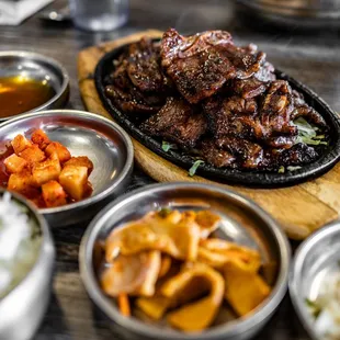 #10: Beef Short Ribs aka Galbi w/ Banchan ($34)