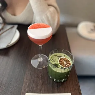 Sweet rain (left) and luv u so matcha (right)