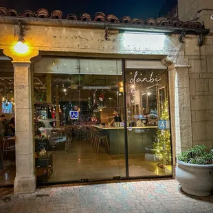 Entrance to the restaurant