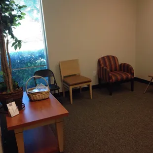 Parent&apos;s waiting room! Most classes are non-parent participation, meaning the kiddos take the class by themselves!