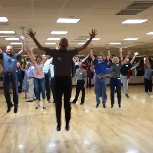 Our beginner students who just finished up a fantastic group class!