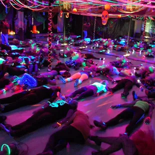 View of the beginning of what was an epic class for Halloween 2012