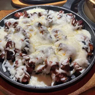 Fire chicken with cheese