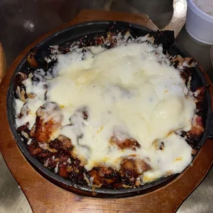 Fire chicken with cheese