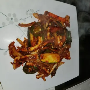 Sauteed Spicy Squid