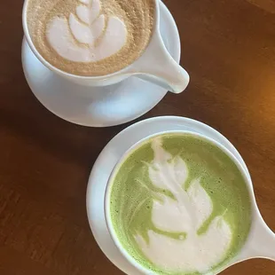 Matcha &amp; vanilla latte