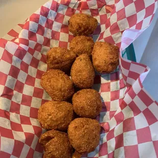 Delicious hush puppies.