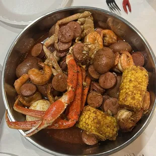#5 1/2 lb shrimp 1 lb crab