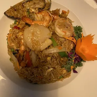 Spicy Basil with seafood