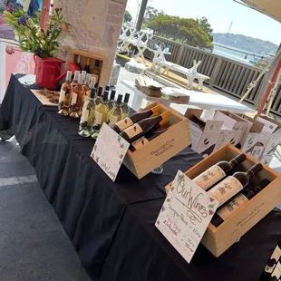 Table at Larkspur Market