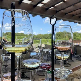 Gorgeous day for a wine tasting on the patio!