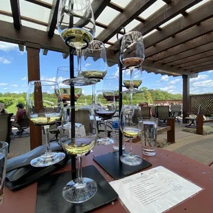 Wine flights - white and sweet