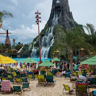 View of Krakatau from Dancing Dragons Boat Bar.