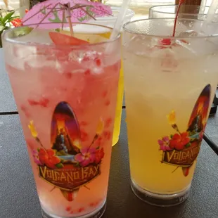 Wai-Waitermelon and Toasted Coconut Pineapple, with a Bud Light &amp; another cocktail hiding in the back.