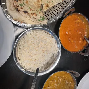 Garlic Naan chicken makhani chicken neelgiri