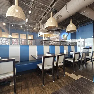 The very well decorated restaurant