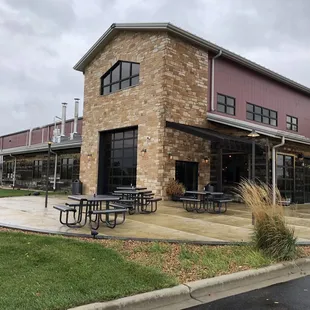 the outside of the building