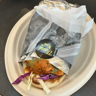 chicken tikka naanwich