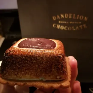 S'mores - nice buttery sugary graham cracker, flambéed not overly sweet marshmallow, and smooth not overly sweet chocolate on top