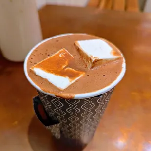 House mocha. Very good.