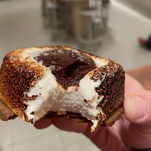 S'more bite. Needed to be a bit warmer