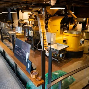 husking and sorting area