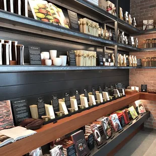 Samples and chocolate merch