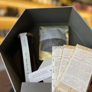 the contents of a box