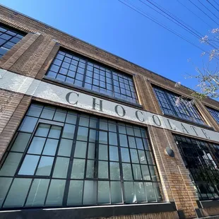 Side street view of the chocolate factory