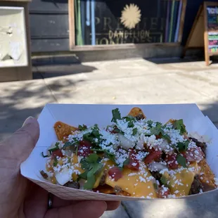 Walking taco at Dandelion pop-up Tacos &amp; Elote