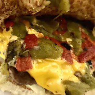Green Chile Cheeseburgers