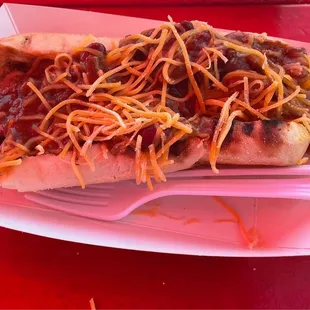 Chilli cheese dog