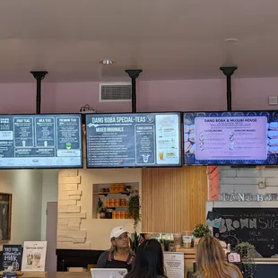 Menu and order counter
