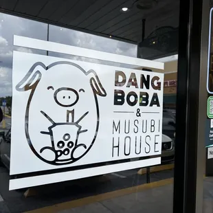 A sign