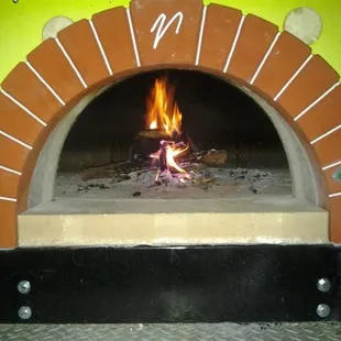 Real wood fired pizza.