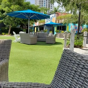 Front from open eating event area