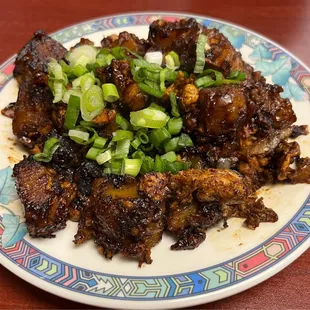 Carrot cake.  Yummy.