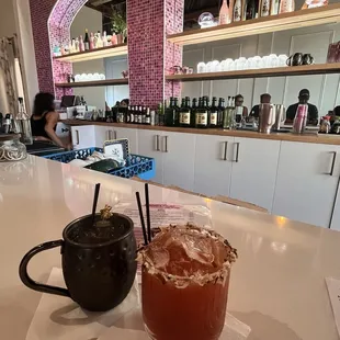 Let&apos;s get toasty and the Tokyo strawberry mule, both equally delicious!