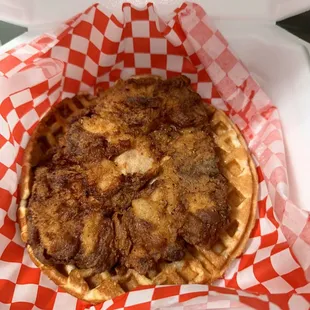 Pork chop &amp; Waffle