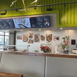 Inside order area