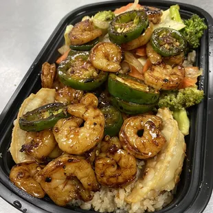 Dangki box:  Teriyaki Shrimp