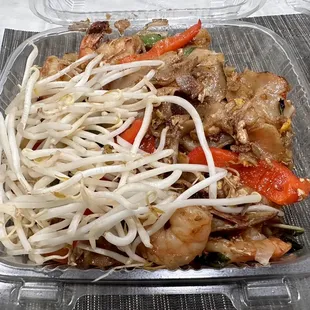 two containers of food