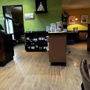 the dining area