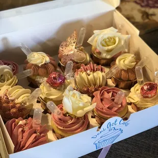 Champaign infused cupcakes