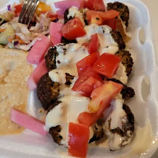 Those pickled veggies were perfect