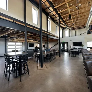 the inside of the building