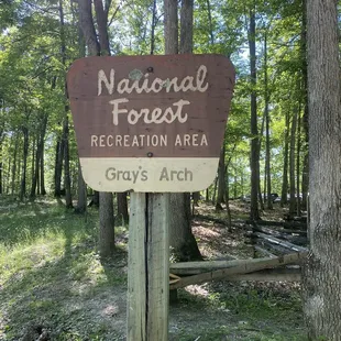 Marker in front of the park